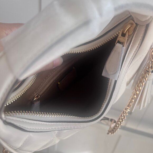 COACH Women's New Crescent-Shaped Bag with Round Ring Chain Shoulder/Crossbody S - Picture 8 of 9